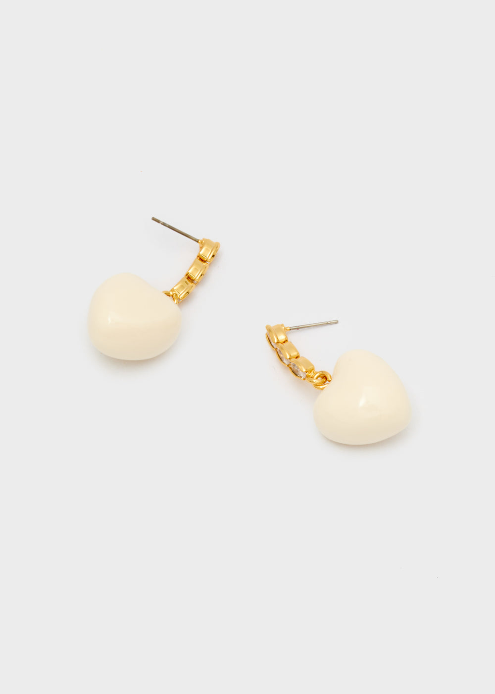 Orecchini Cuore bianco di Nali