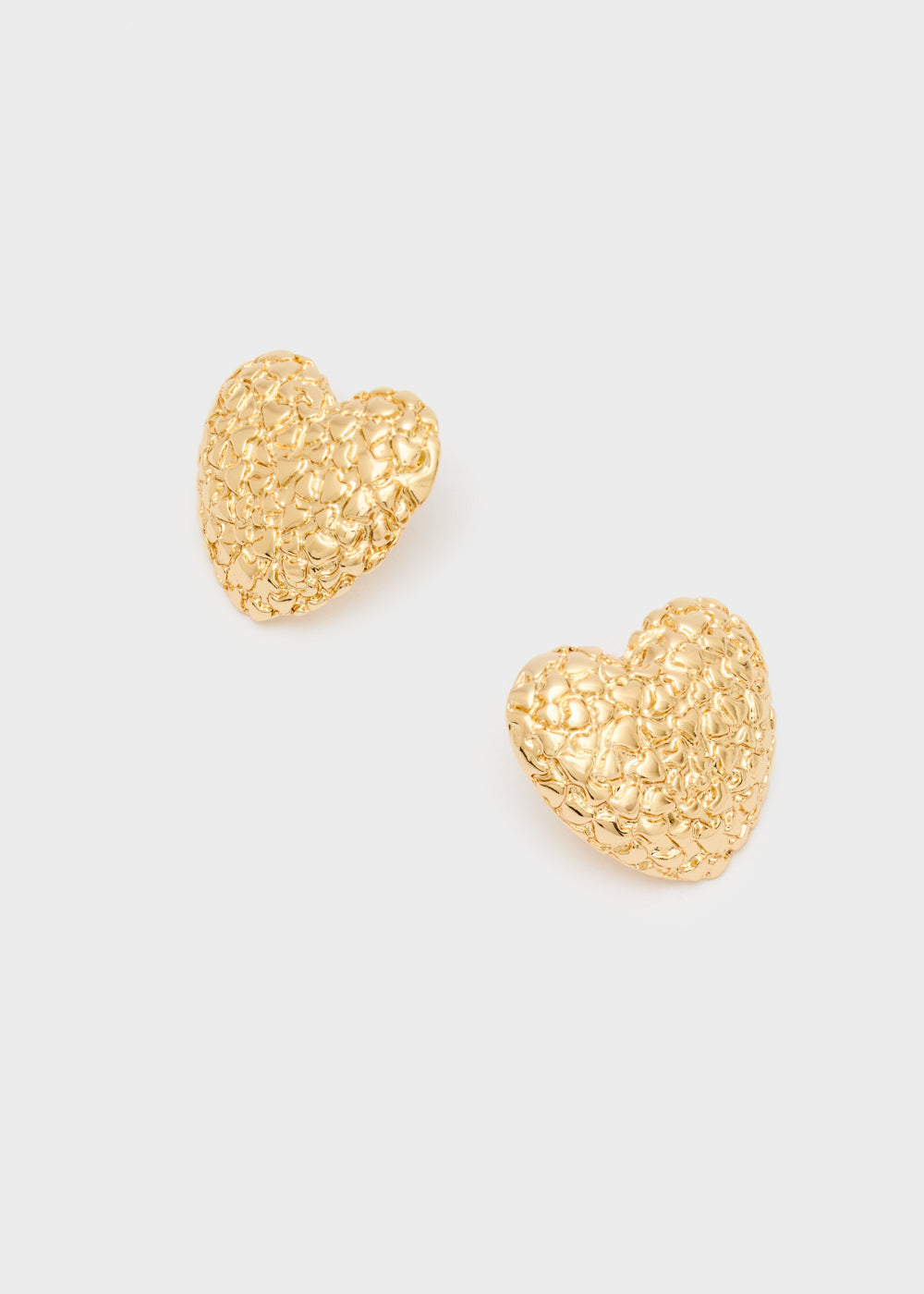 Orecchini Cuore martellati di Nali￼