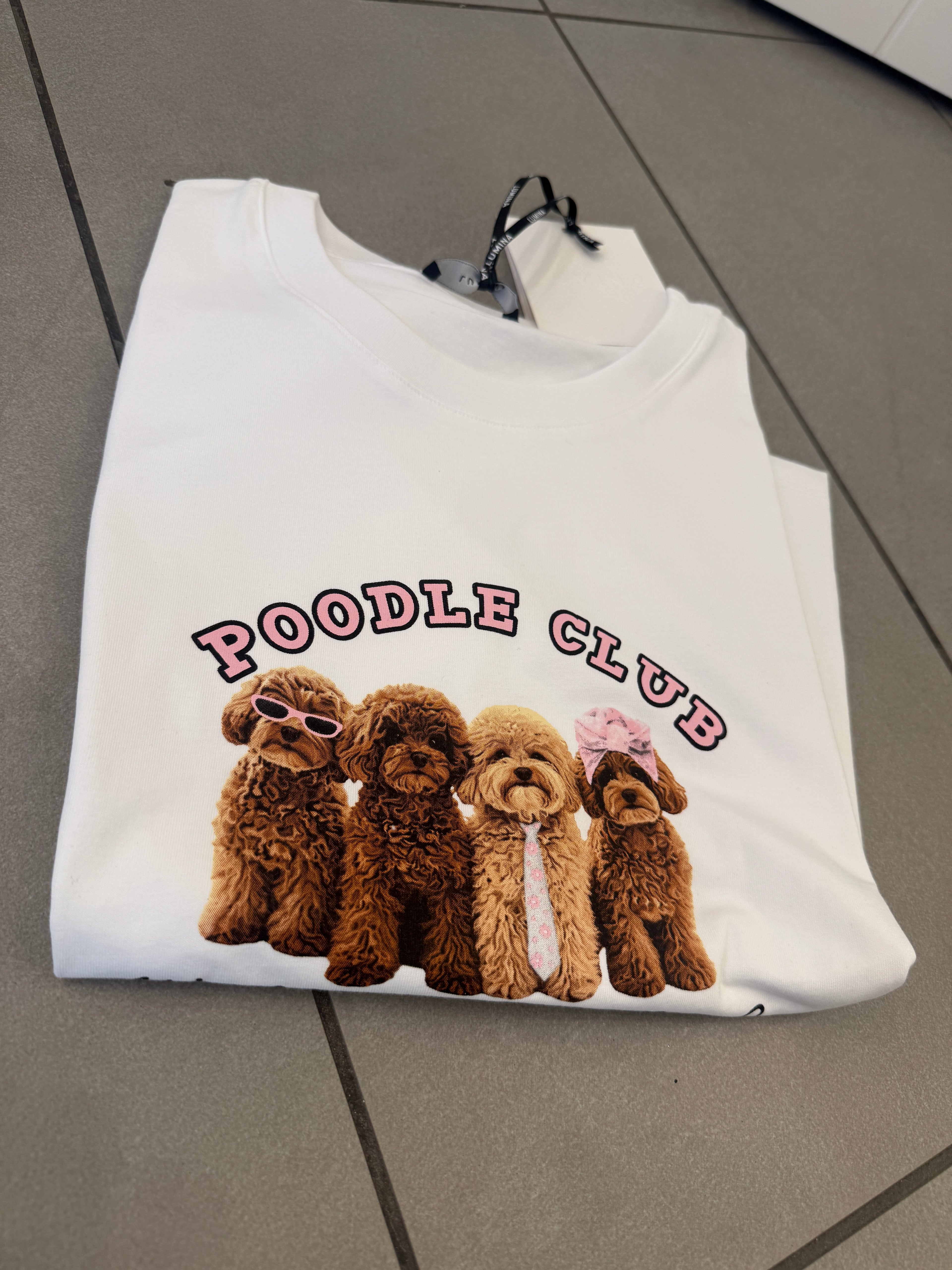 T-shirt Poodle club di Lumina