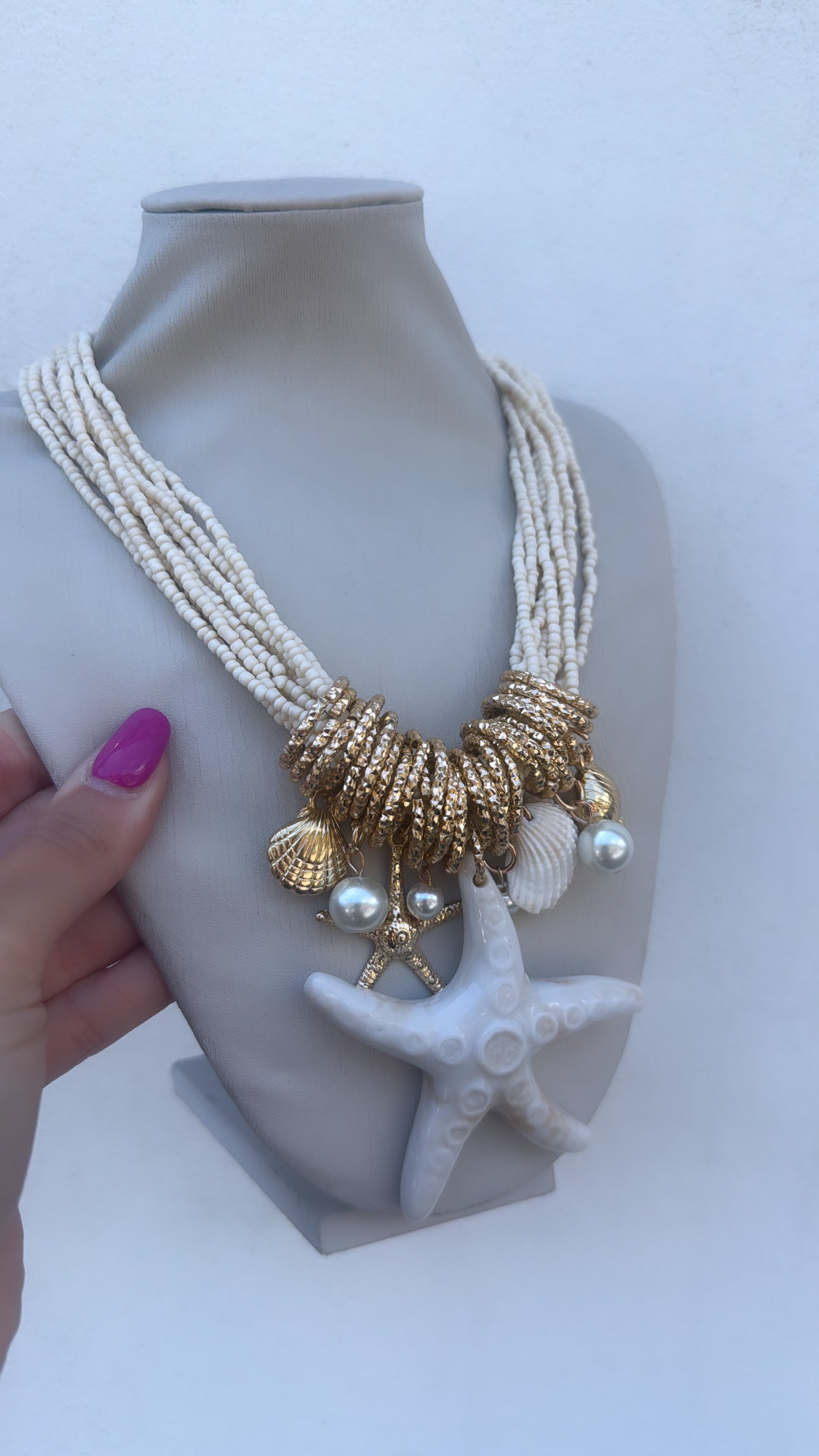 Collana White conchiglia