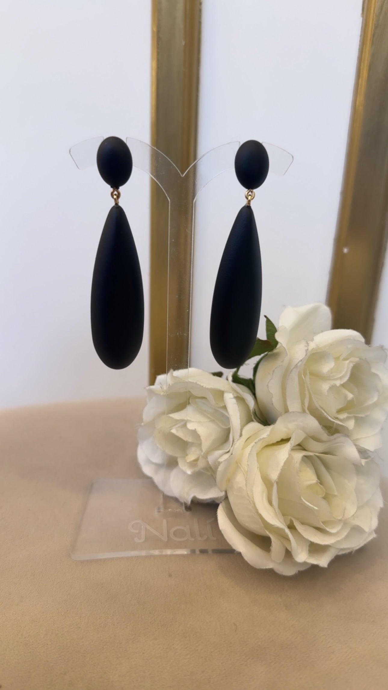 Orecchino goccia opaco Byba Bijoux