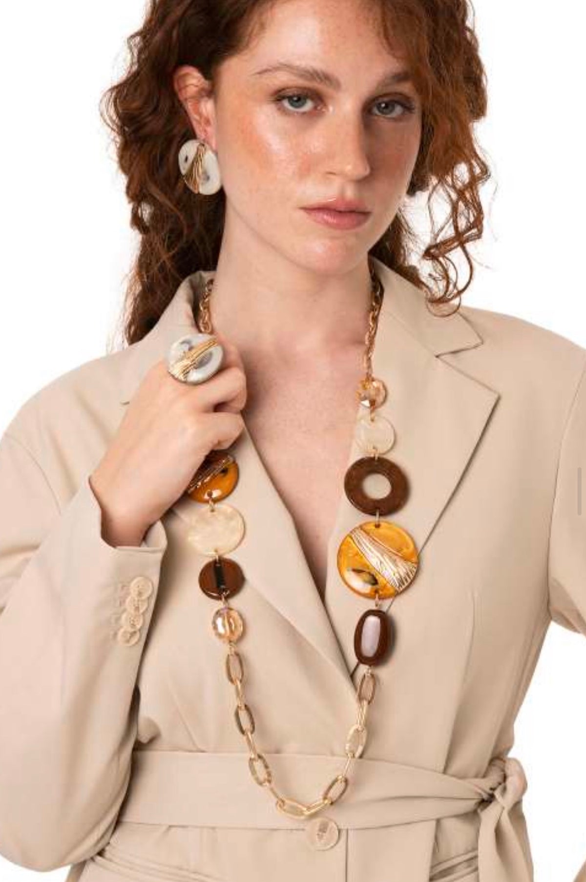 Collana multi elementi in acrilico di MYA