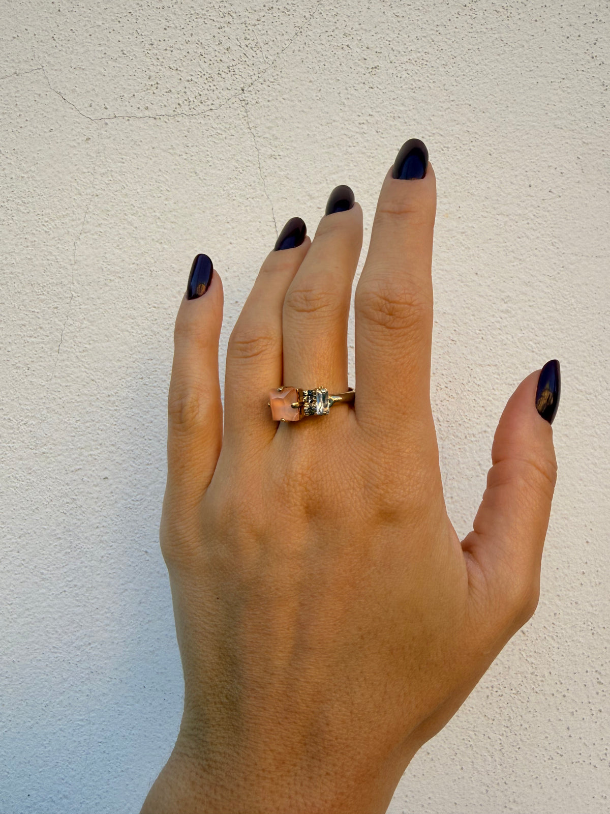 Anello cristallo e zirconi Hera