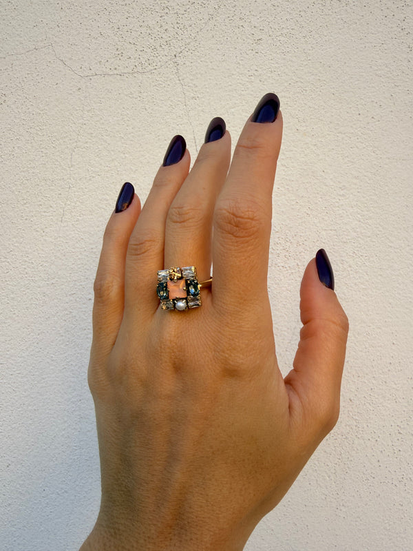 Anello Quadrato Hera di Sodini